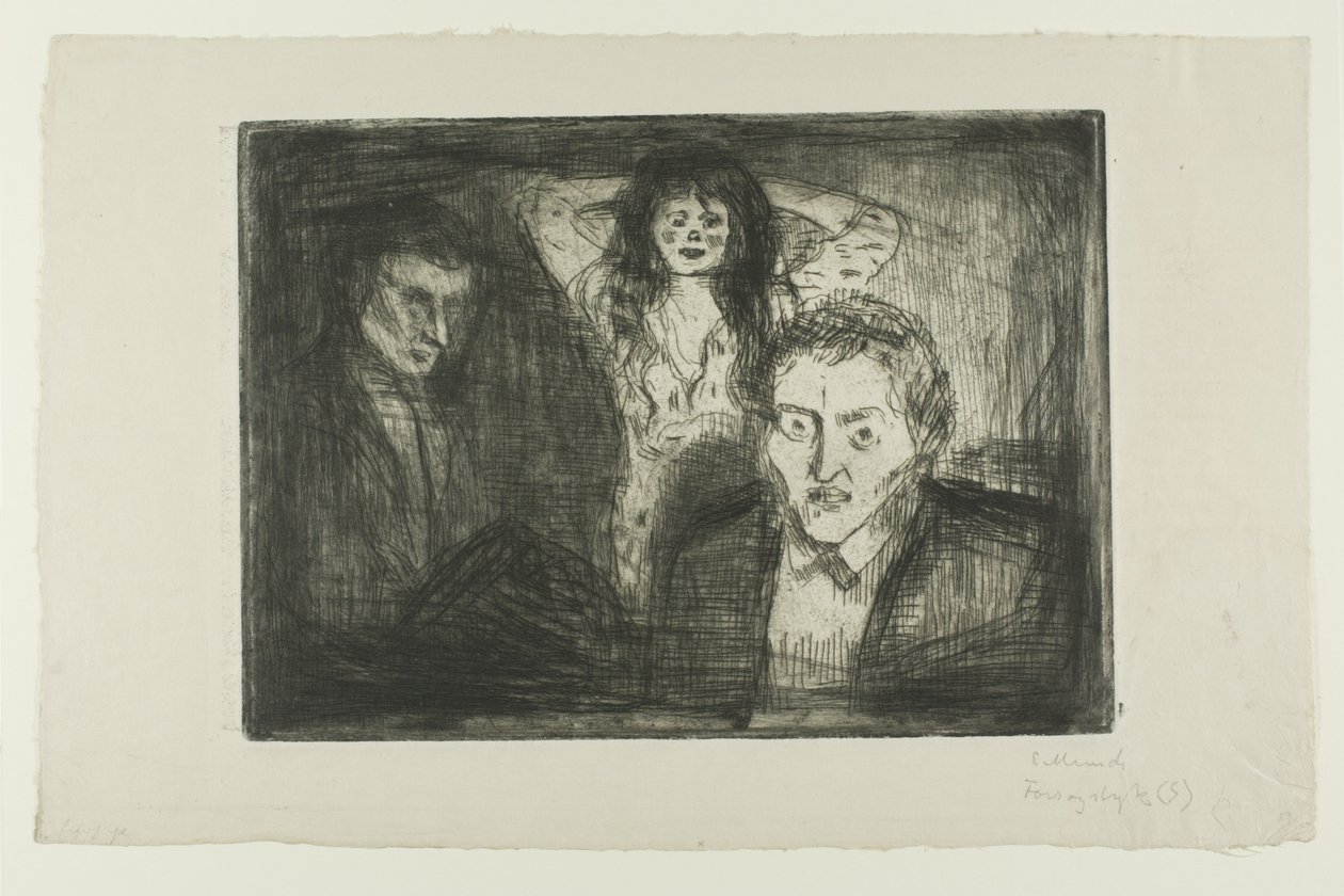 Zazdrość autorstwa Edvard Munch