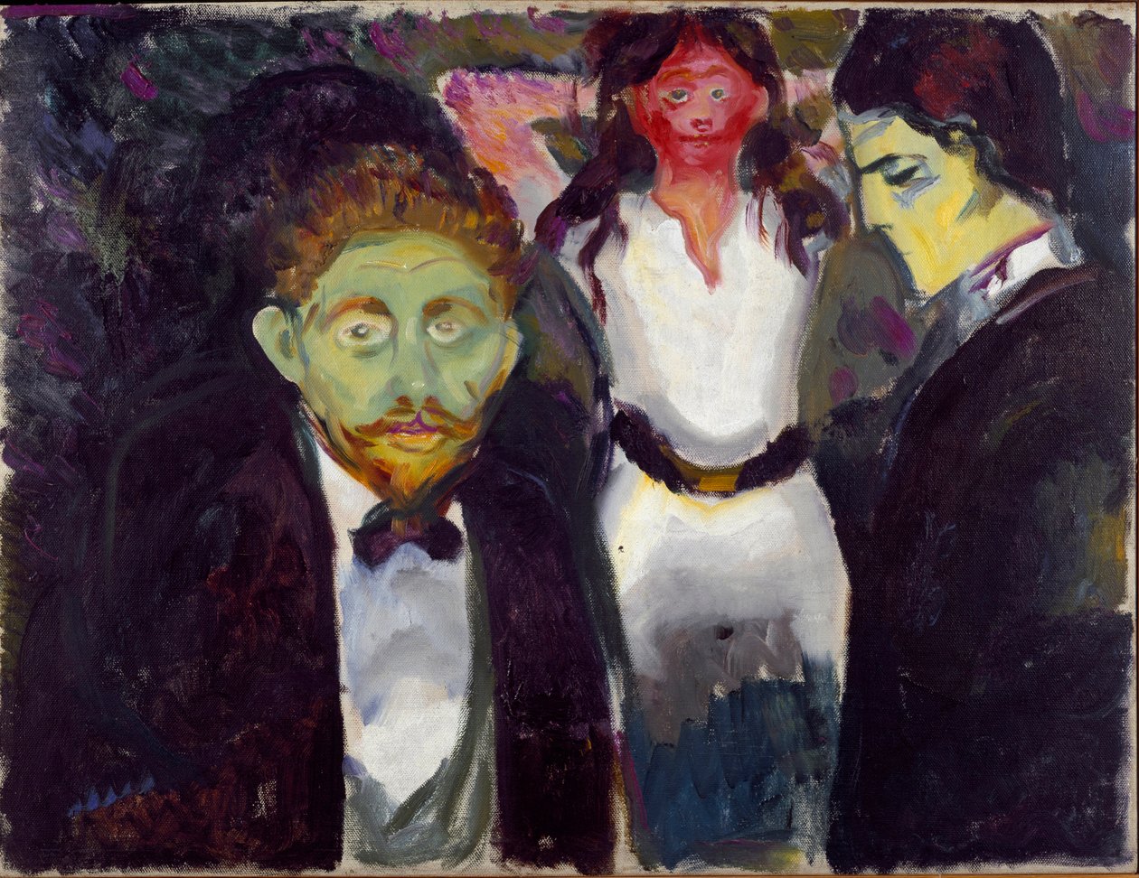 Zazdrość Obraz Edvarda Muncha (1863-1944) ok. 1907 r. Słońce. 75x97,5 cm Oslo, Miejskie Zbiory Sztuki Munch Museum (Musee Munch) autorstwa Edvard Munch