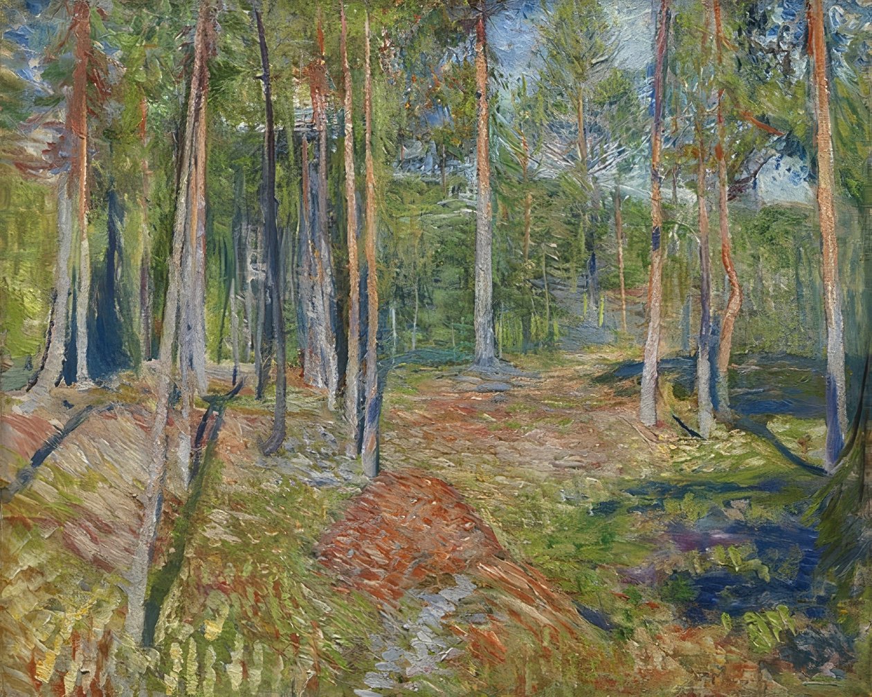 Las sosnowy. 1891-92 autorstwa Edvard Munch
