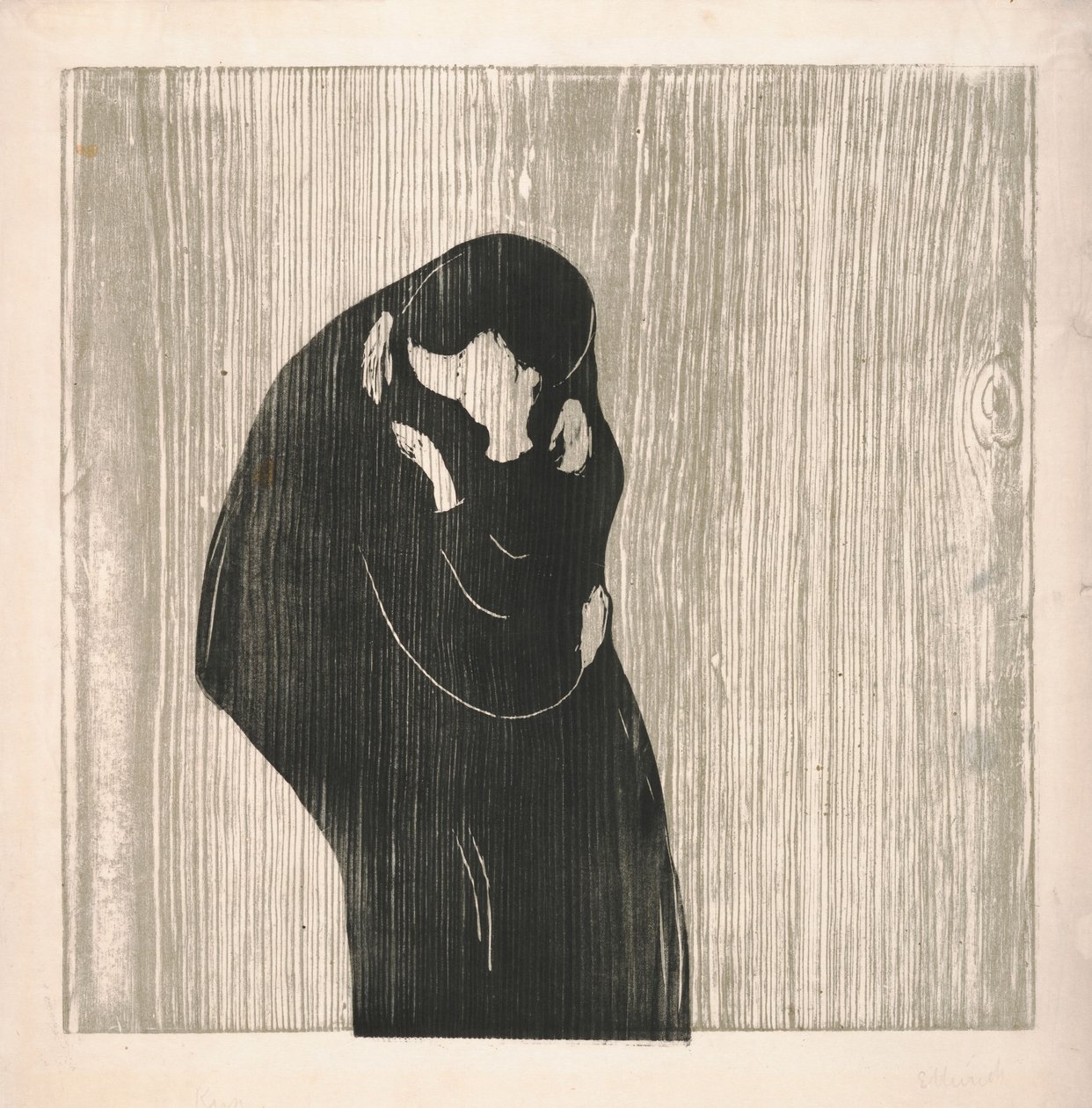Pocałunek autorstwa Edvard Munch