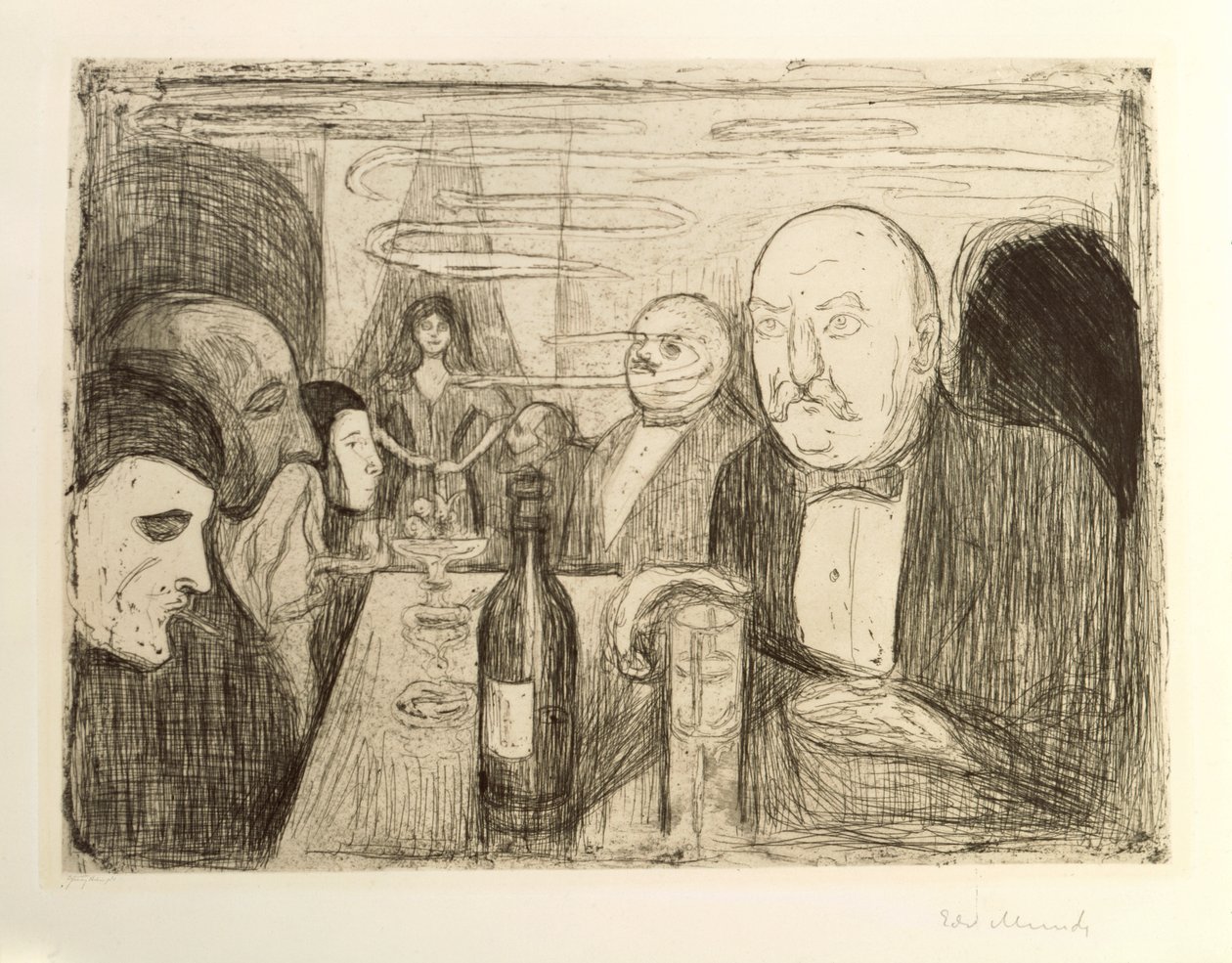 Kristiania Bohemians II autorstwa Edvard Munch