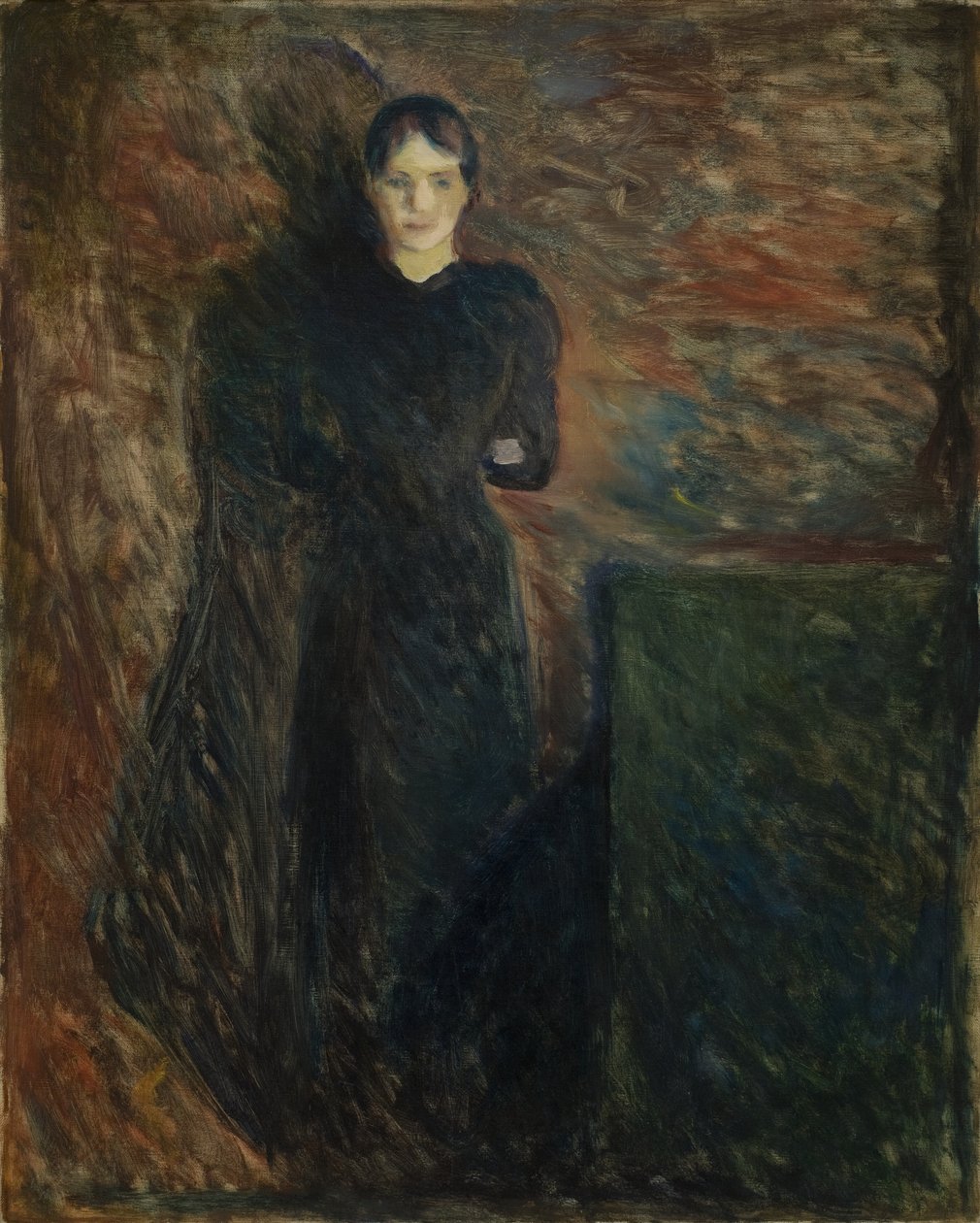 Pani w czerni autorstwa Edvard Munch