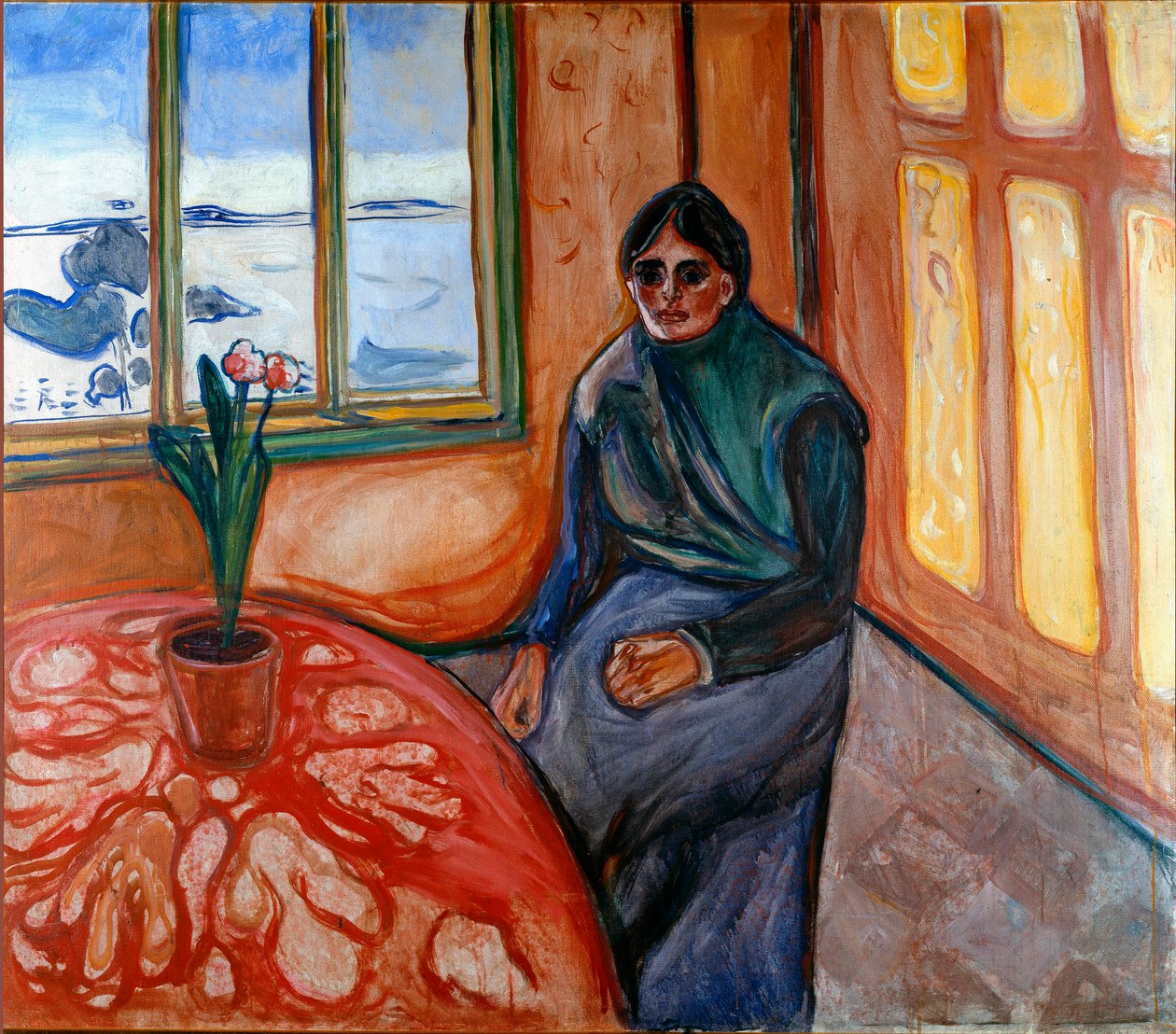 Melancolie (Laura) Obraz Edvarda Muncha (1863-1944) 1899 Nd. 110x126 cm Oslo, Miejskie Zbiory Sztuki Munch Museum (Musee Munch) autorstwa Edvard Munch