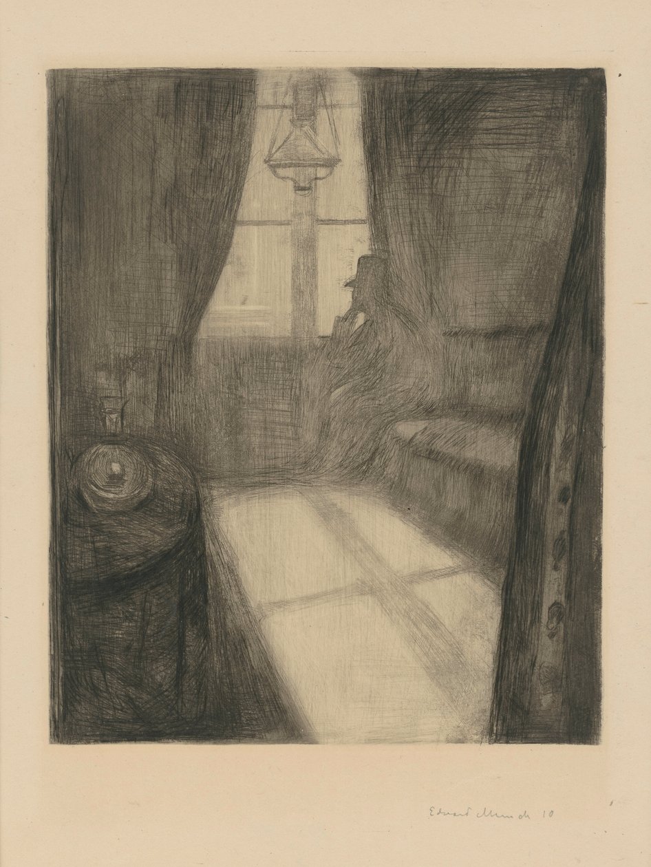 Blask księżyca. Noc w Saint-Cloud autorstwa Edvard Munch