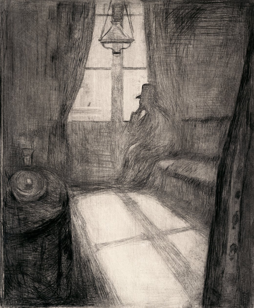 Światło Księżyca (Noc w Saint-Cloud) autorstwa Edvard Munch