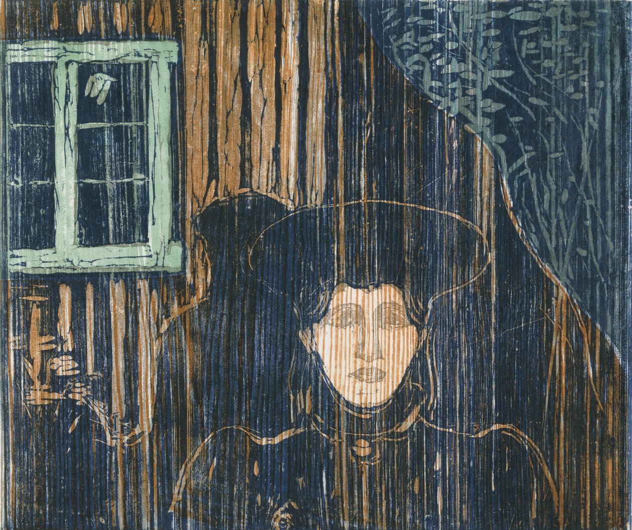 światło księżyca; światło księżyca autorstwa Edvard Munch