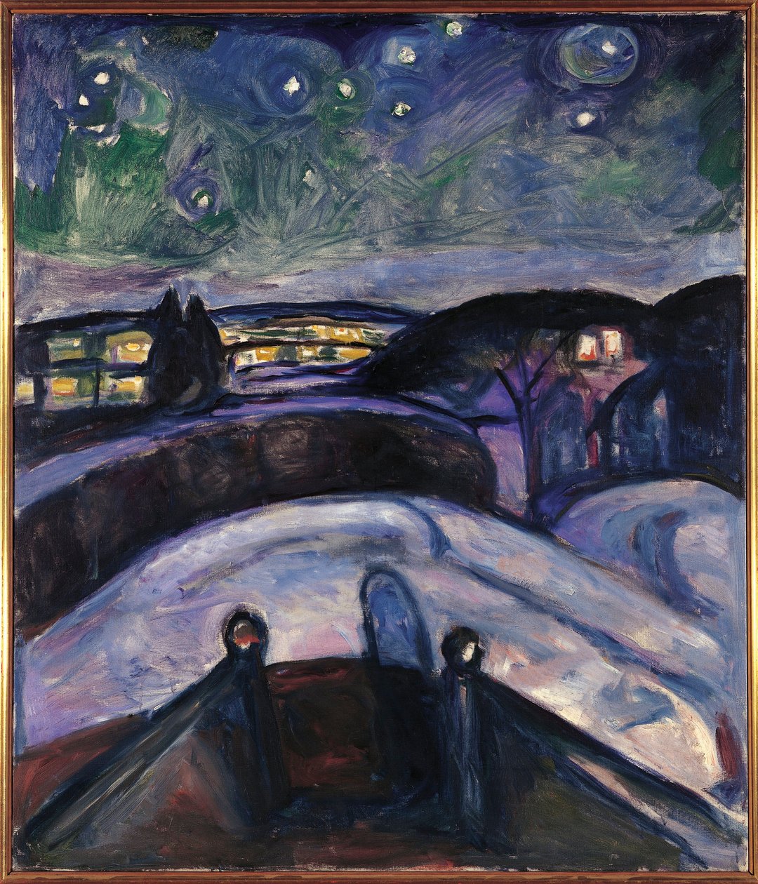 Norwegia, Oslo, Gwiaździsta noc autorstwa Edvard Munch