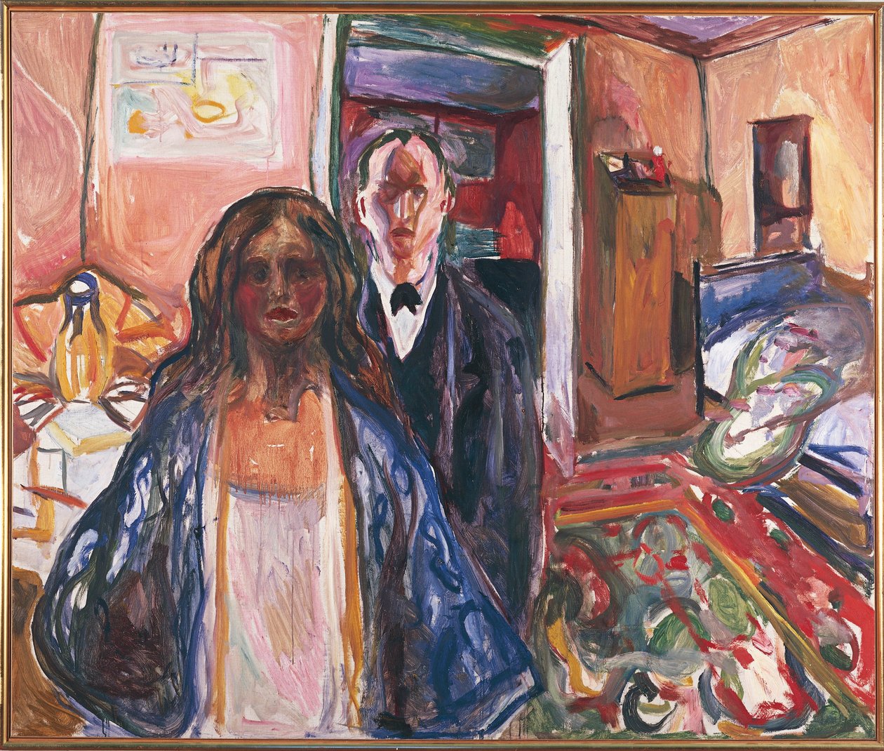 Norwegia, Oslo, artysta i model autorstwa Edvard Munch