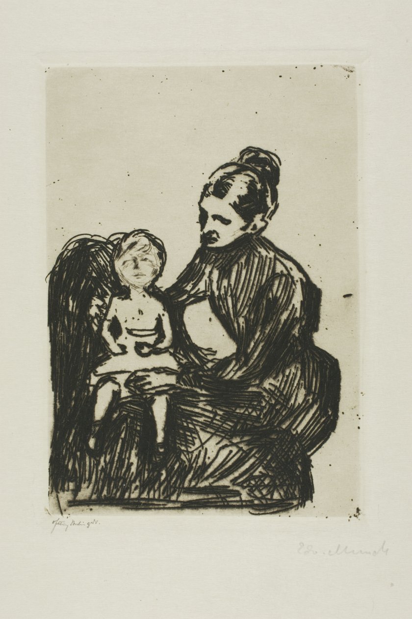 Pielęgniarka z chłopcem/Matką i płaczącym dzieckiem autorstwa Edvard Munch