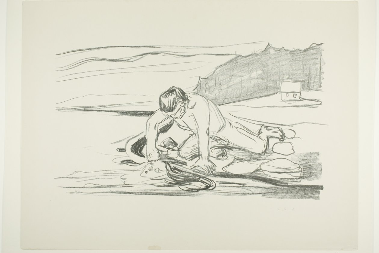 Śmierć Omegi autorstwa Edvard Munch
