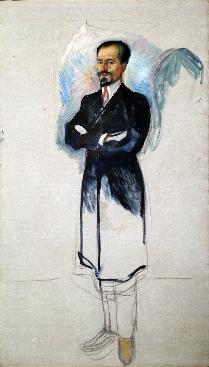 Portret Ernesta Thiela 1859-1947 autorstwa Edvard Munch