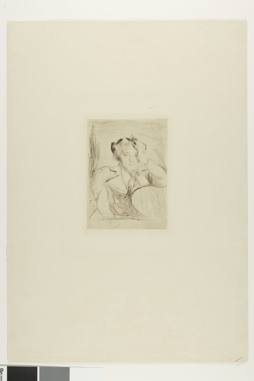Portret młodej kobiety (Amerykańska dziewczyna) autorstwa Edvard Munch