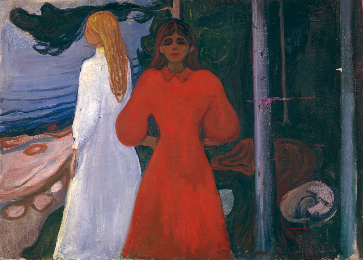 Czerwony i biały autorstwa Edvard Munch