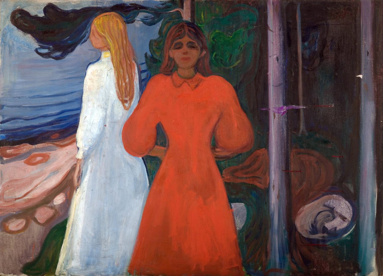 czerwony i biały autorstwa Edvard Munch