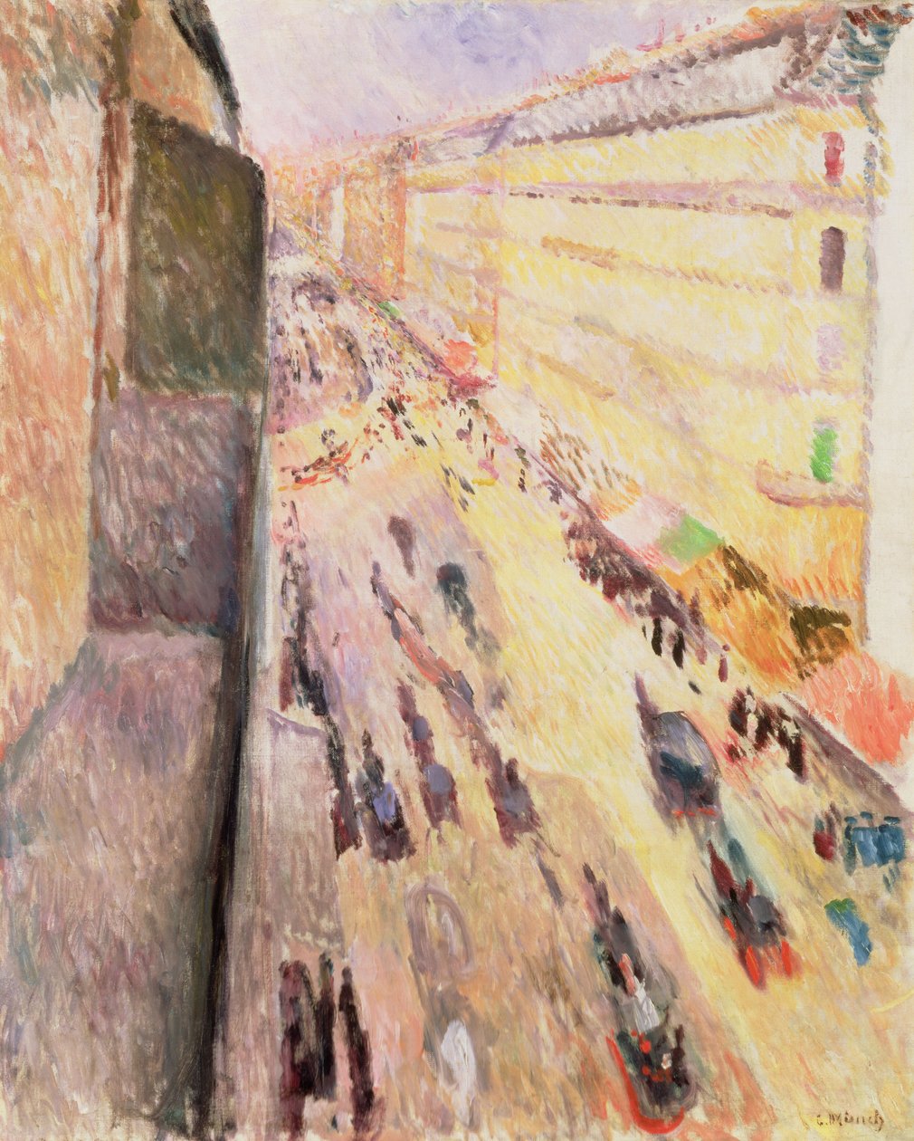 Rue de Rivoli, 1891 autorstwa Edvard Munch