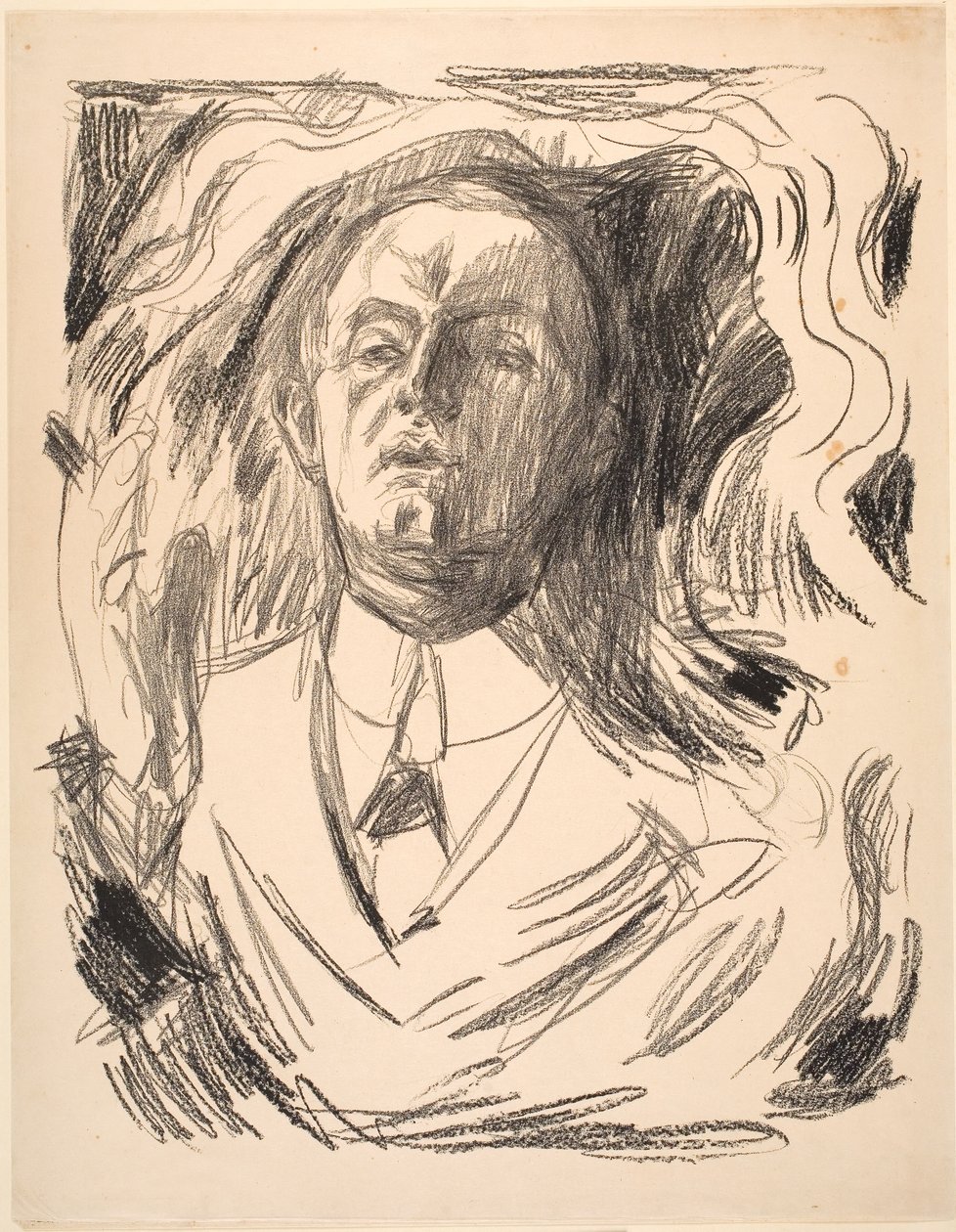 Autoportret z papierosem autorstwa Edvard Munch