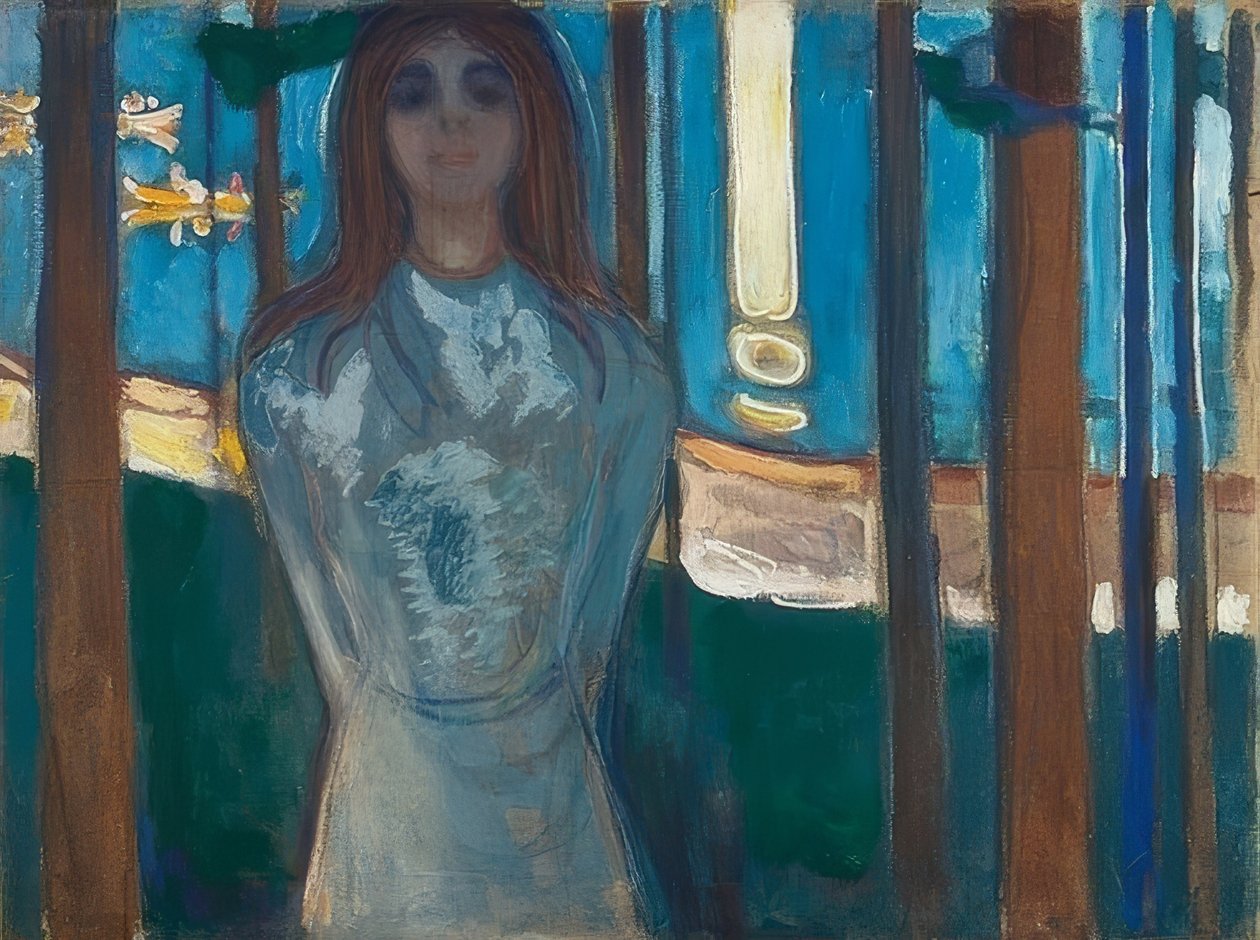 Letnia noc. The Voice. 1896 autorstwa Edvard Munch