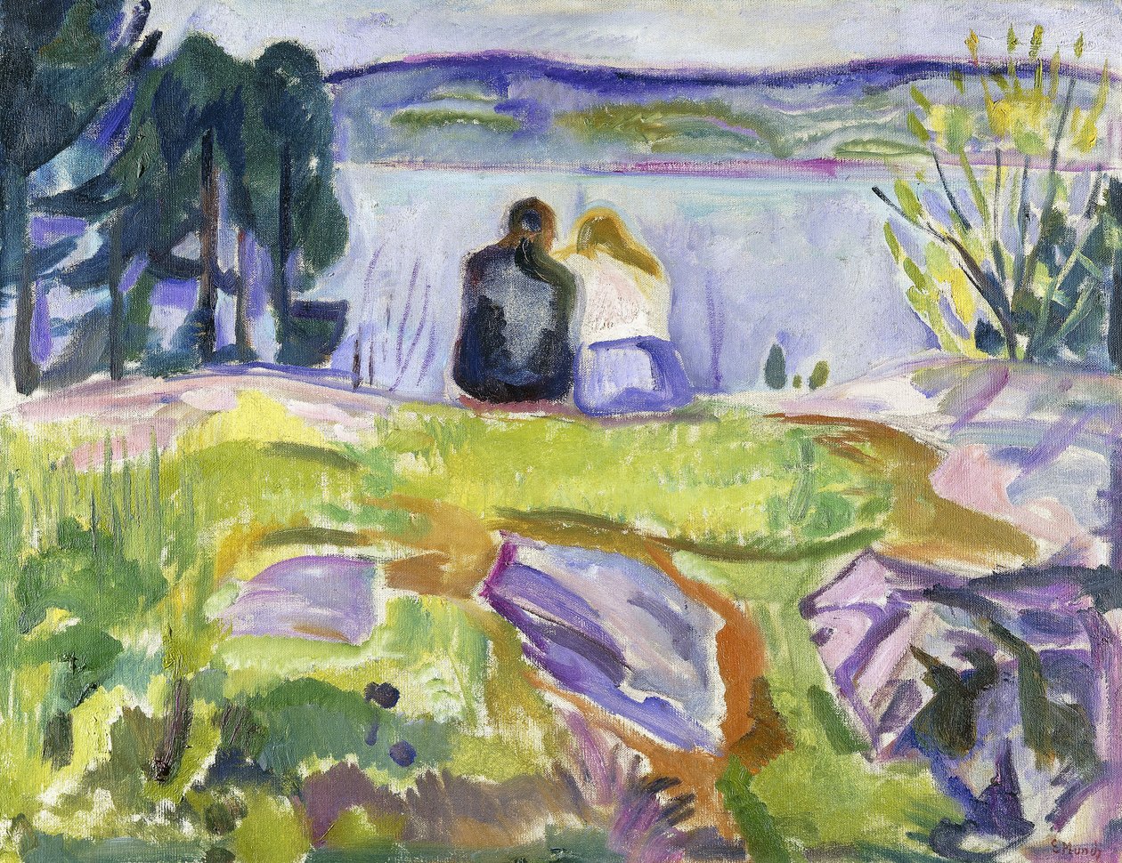 Wiosna (Kochankowie przy brzegu) autorstwa Edvard Munch