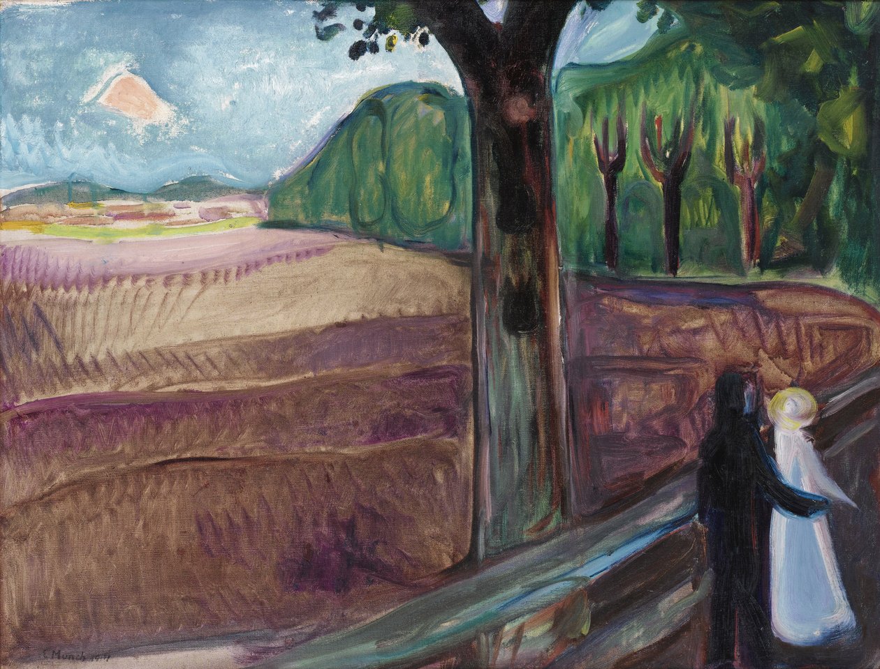 Letnia noc Letnia noc, 1917 autorstwa Edvard Munch