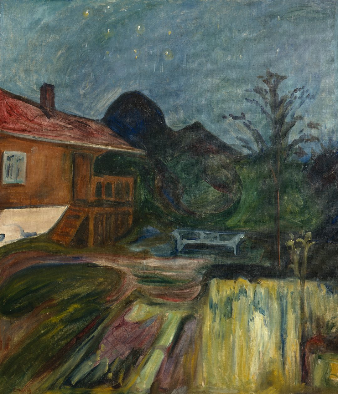 Letnia noc w Åsgårdstrand autorstwa Edvard Munch