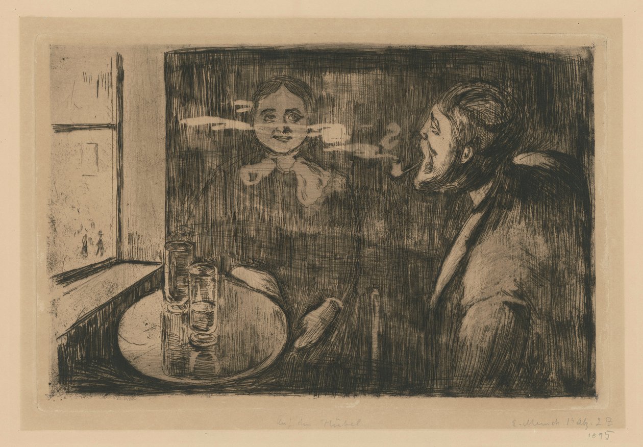 Tête-à-Tête (rozmowa) autorstwa Edvard Munch