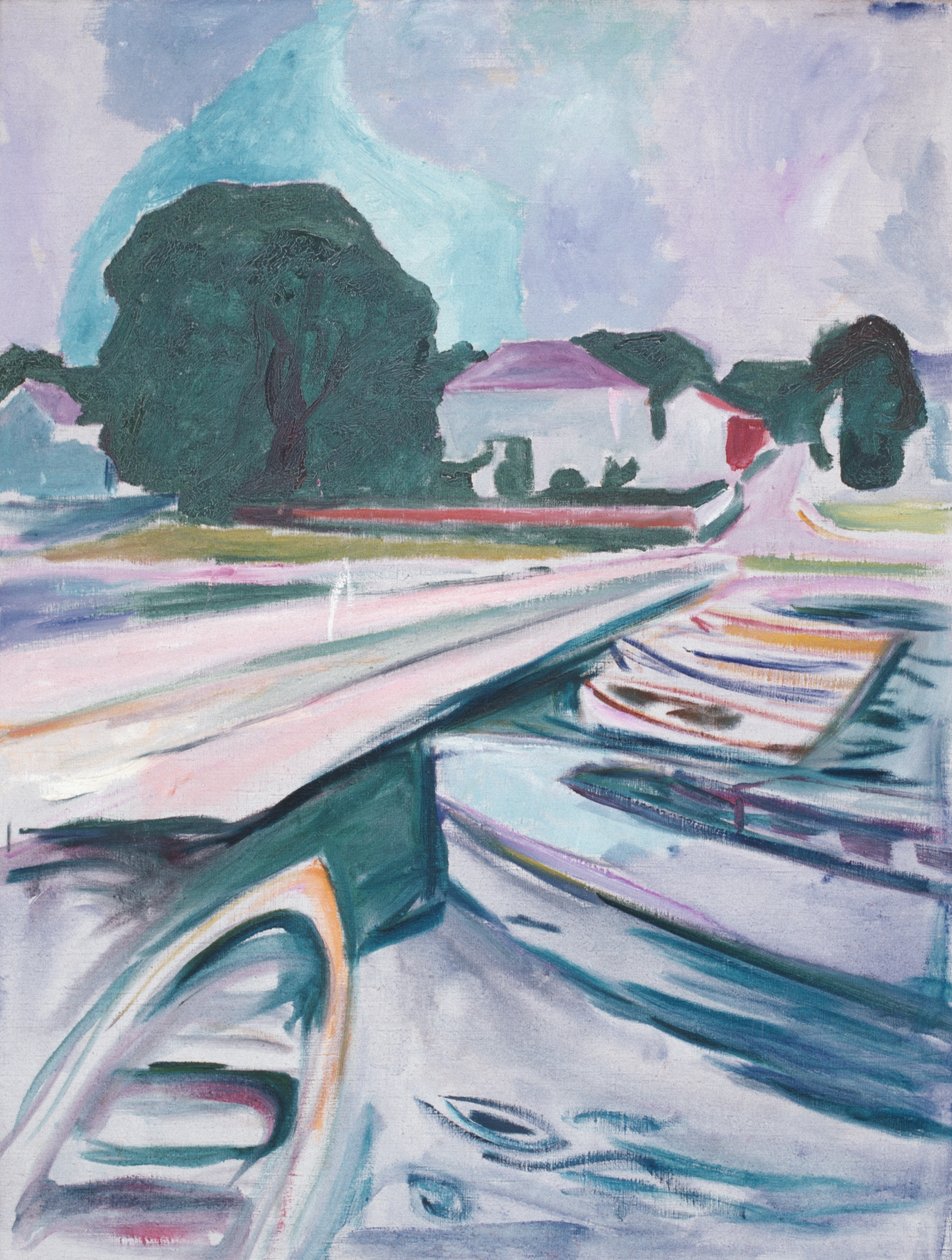 Most w Aasgaardstrand autorstwa Edvard Munch