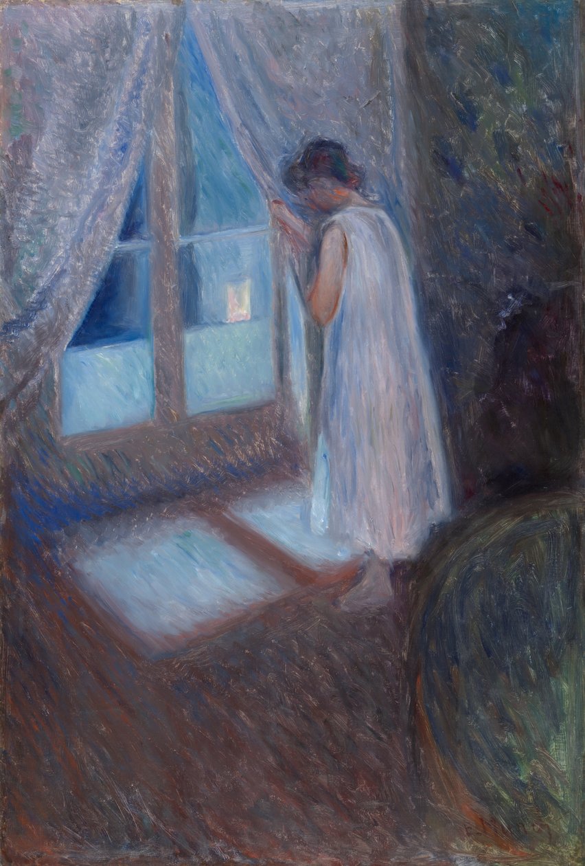 Dziewczyna przy oknie autorstwa Edvard Munch