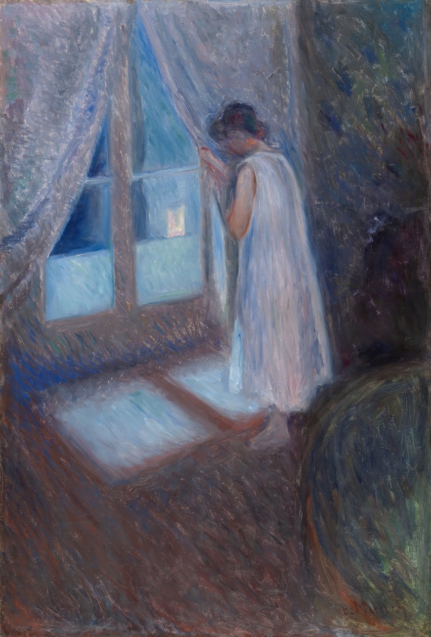 Dziewczyna przy oknie, 1893. autorstwa Edvard Munch