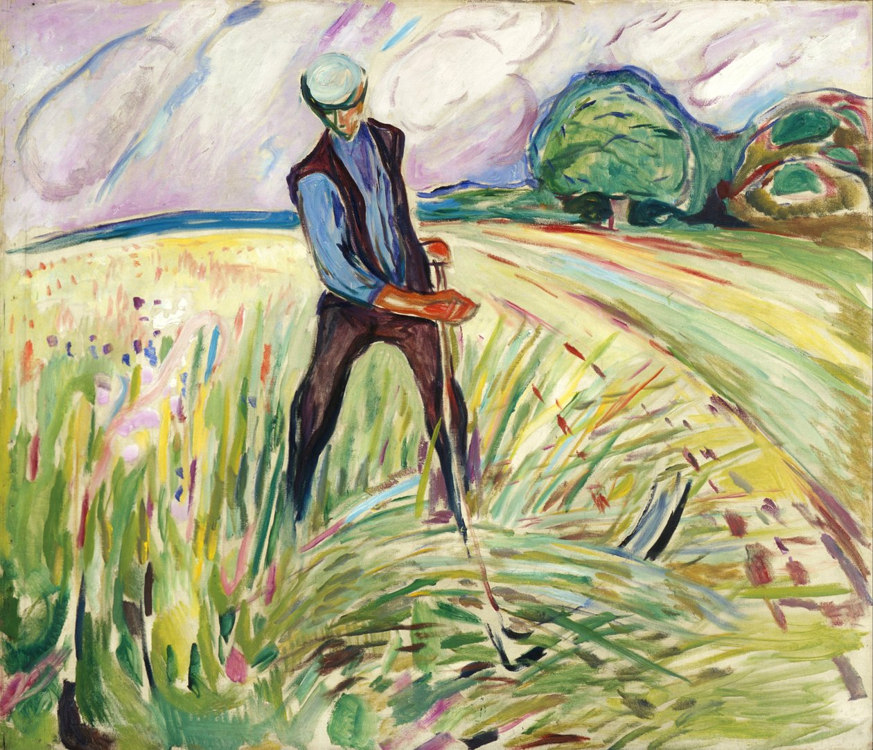 Sianokosarz autorstwa Edvard Munch