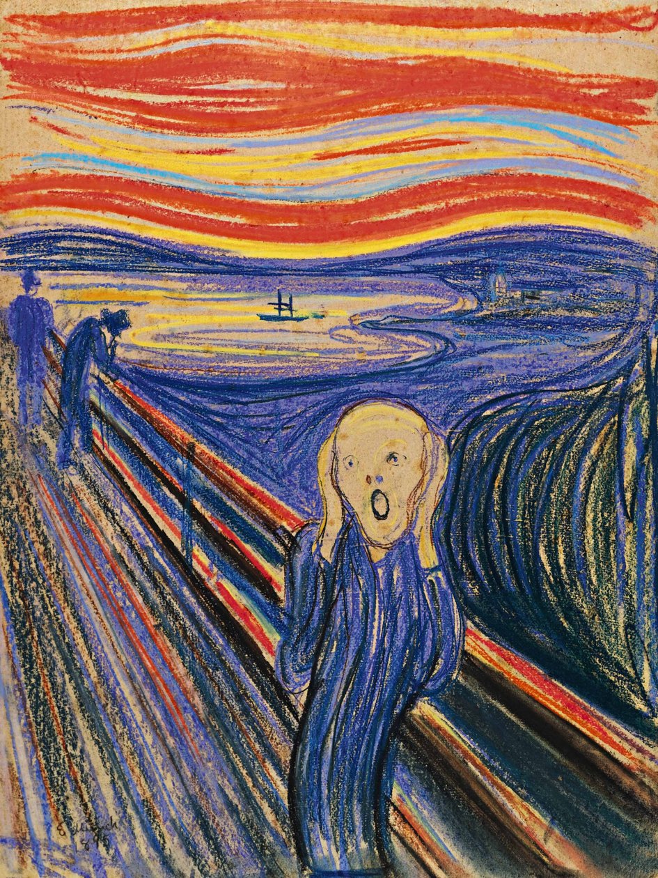 Krzyk, 1895 autorstwa Edvard Munch
