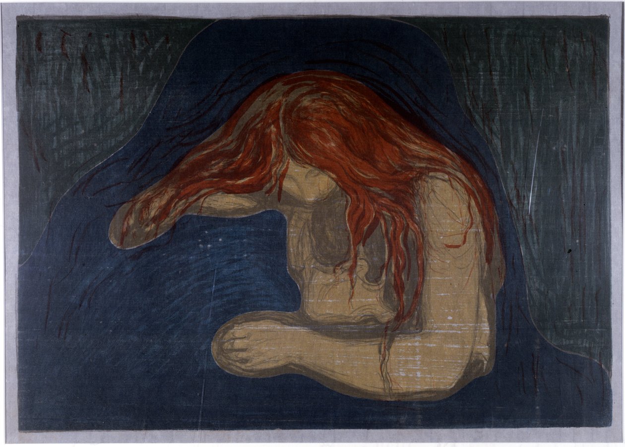 Wampir autorstwa Edvard Munch