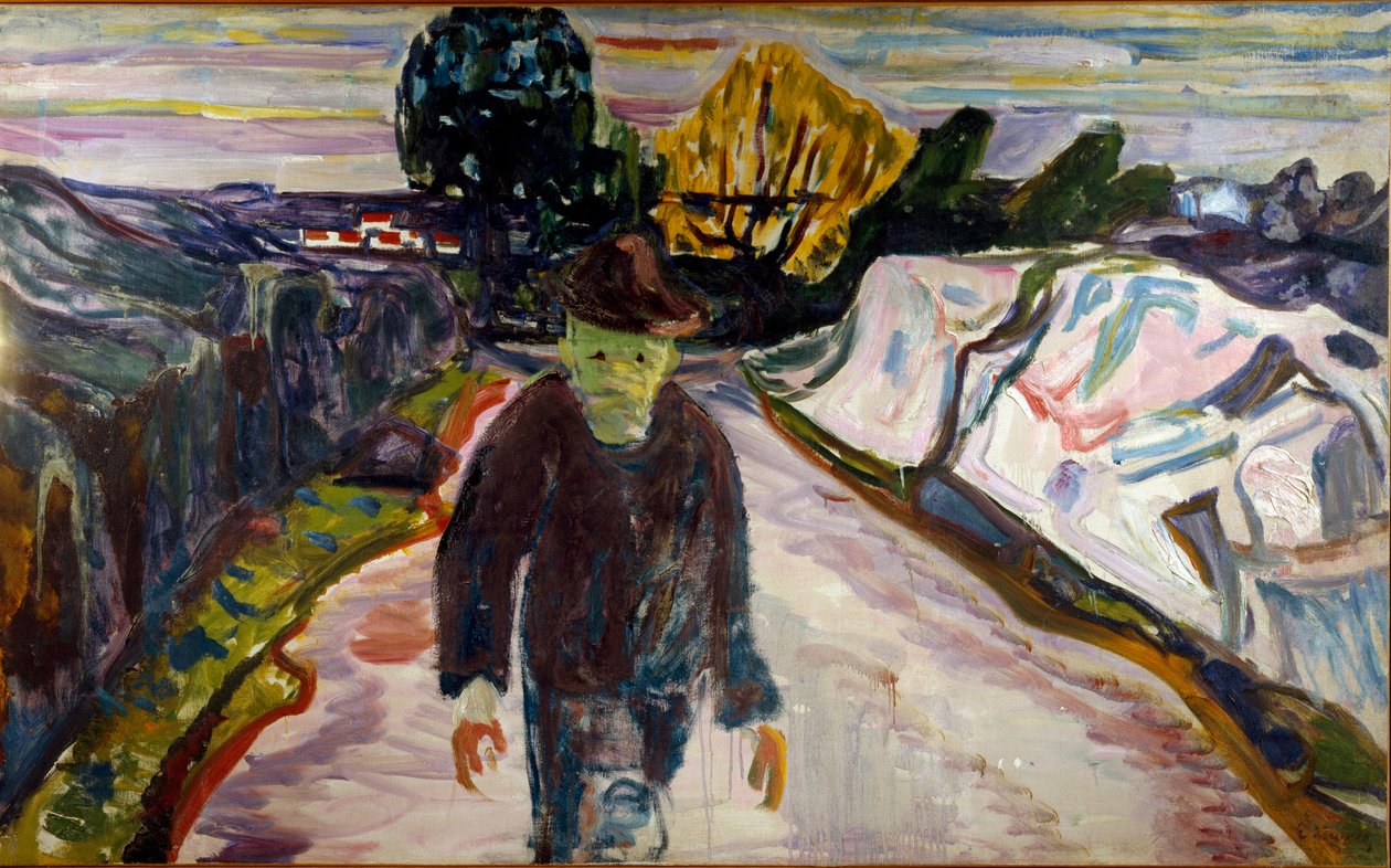 Morderca autorstwa Edvard Munch