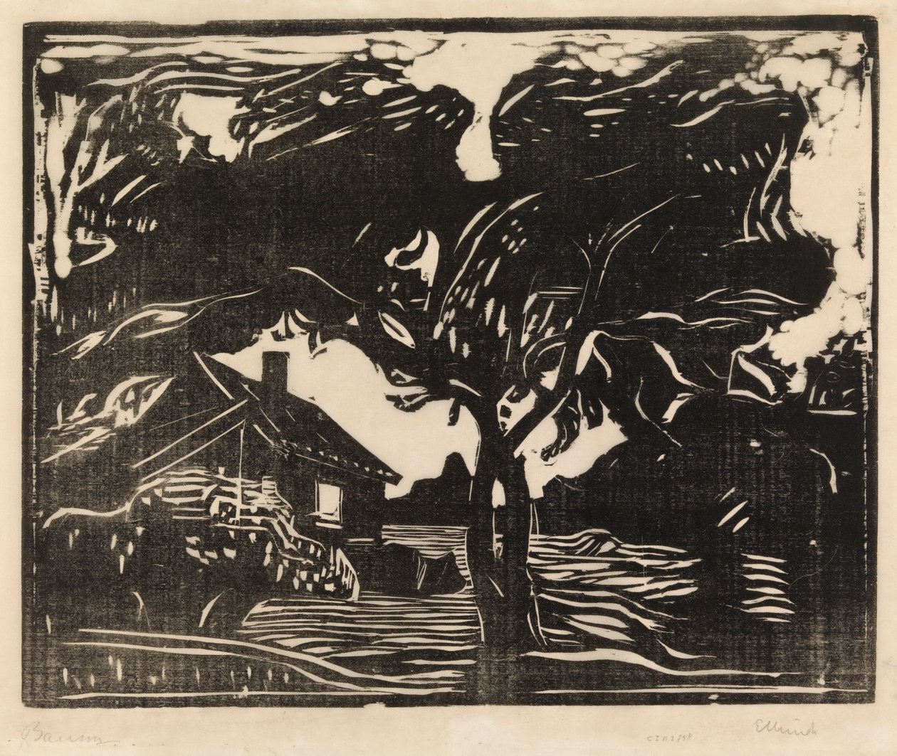 Drzewo autorstwa Edvard Munch