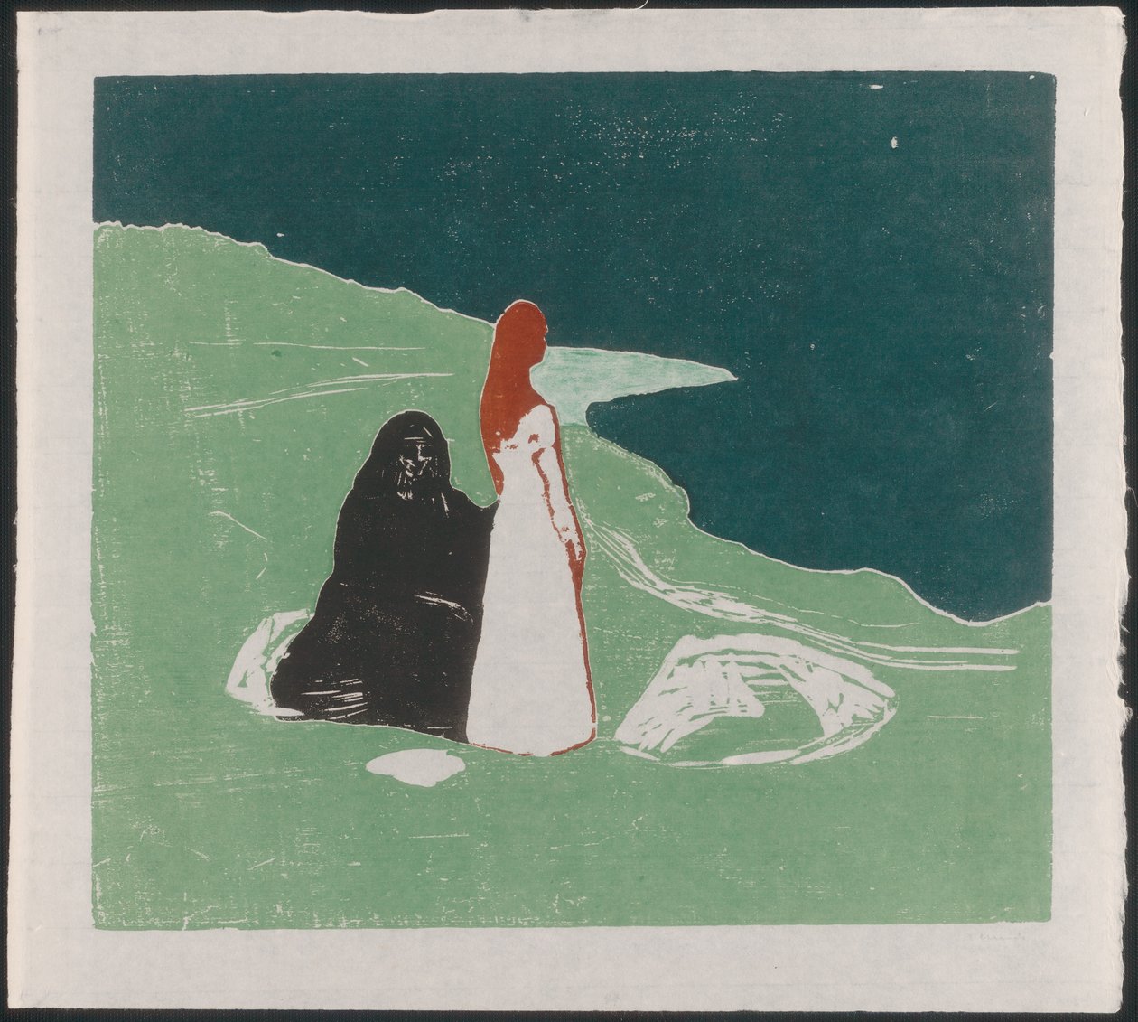 Dwie kobiety na brzegu autorstwa Edvard Munch