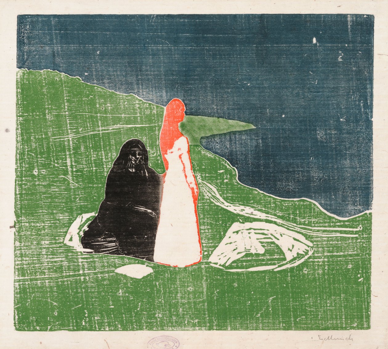 Dwie kobiety na brzegu; Kobiety na plaży autorstwa Edvard Munch