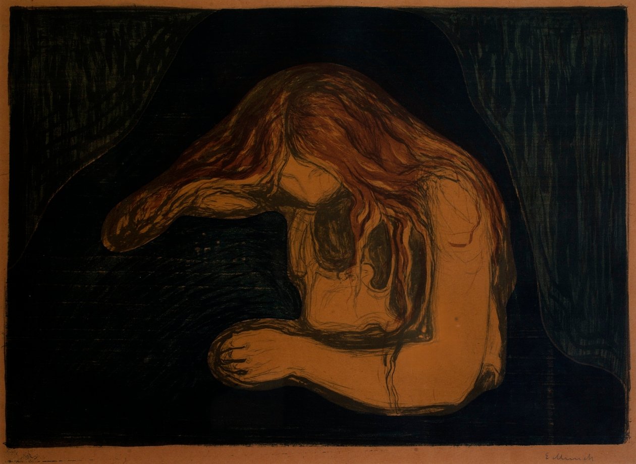 Wampir (Wampir II) autorstwa Edvard Munch