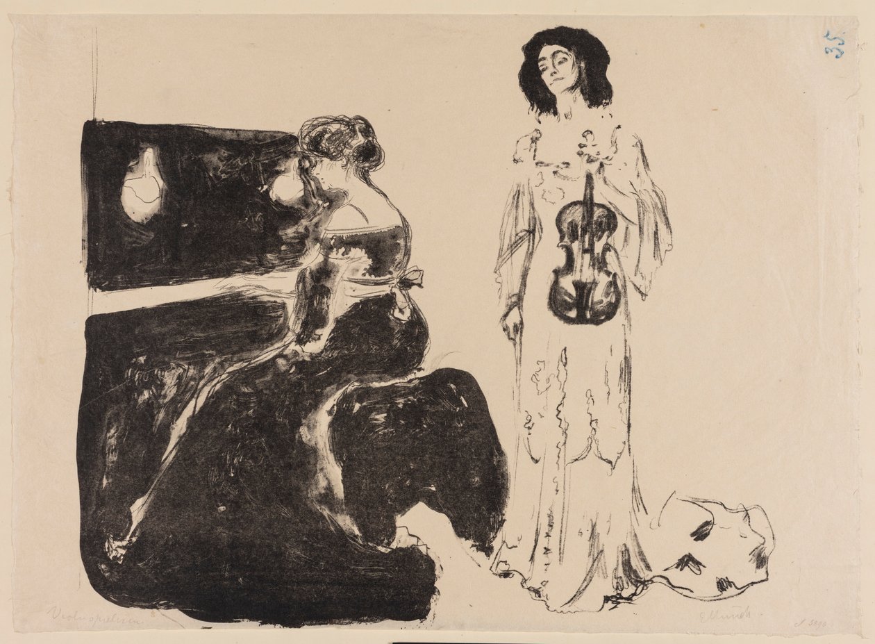 Koncert skrzypcowy autorstwa Edvard Munch