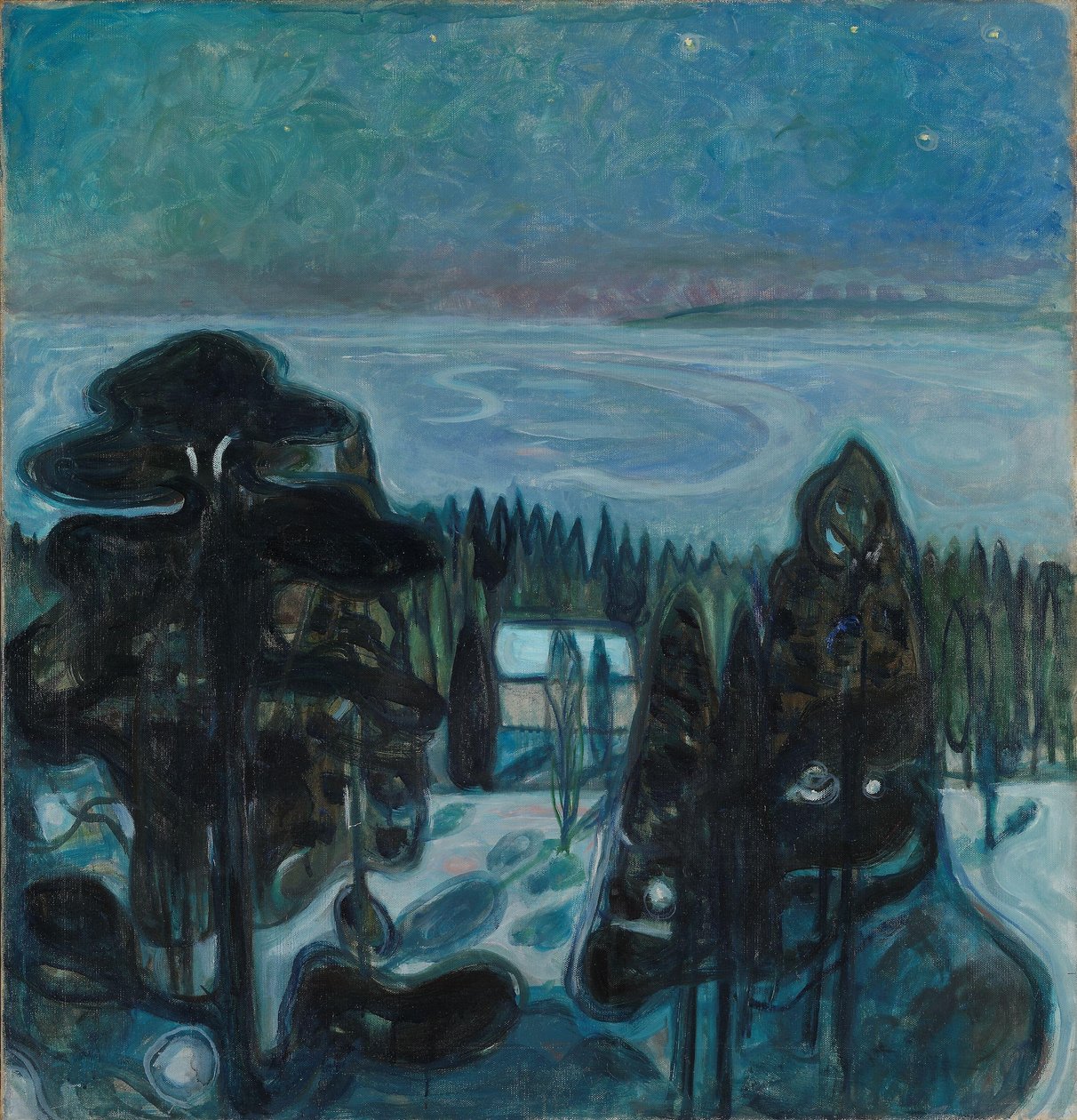 Biała noc autorstwa Edvard Munch