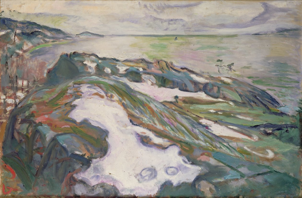 Zimowy krajobraz autorstwa Edvard Munch