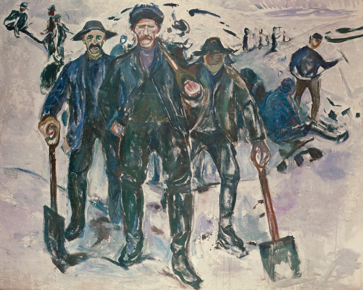 Wokery w śniegu autorstwa Edvard Munch