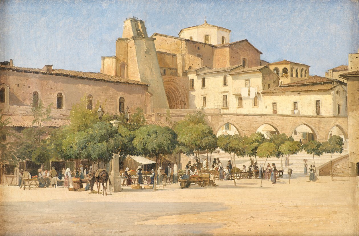 Plac w Sulmona autorstwa Edvard Petersen