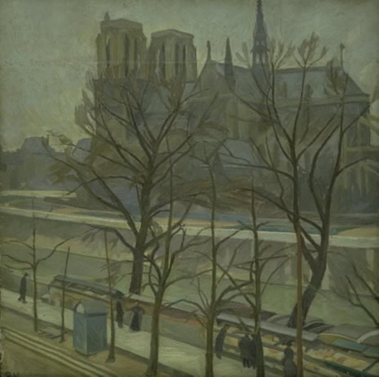 Z Quai de la Tournelle w Paryżu autorstwa Edvard Weie
