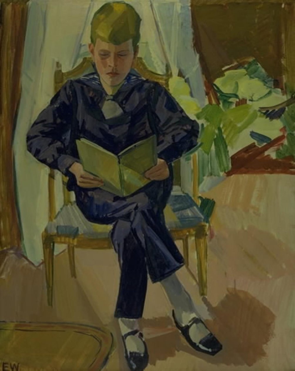 Portret Benta von Müllena jako chłopca autorstwa Edvard Weie