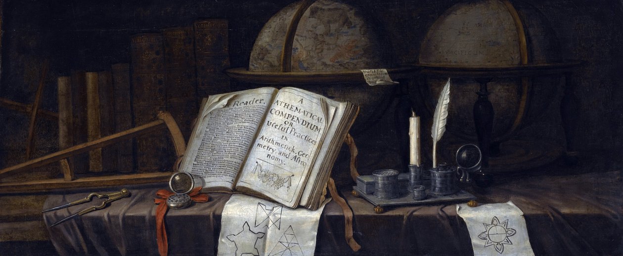 Vanitas Still Life par Edwaert Collier (1642-1708), - Olej na płótnie, 41,9x98,8 - Kolekcja prywatna autorstwa Edwaert Colyer or Collier