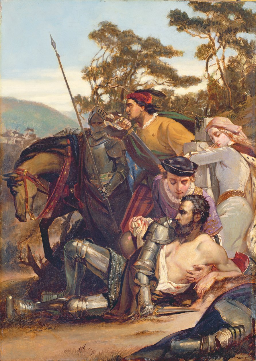 Śmierć Marmiona autorstwa Edward A. Armitage