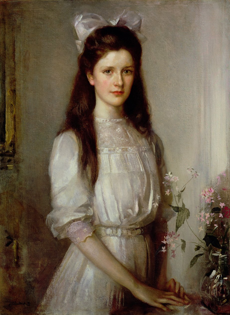 Panna Christian Elspeth Mallock autorstwa Edward Arthur Walton