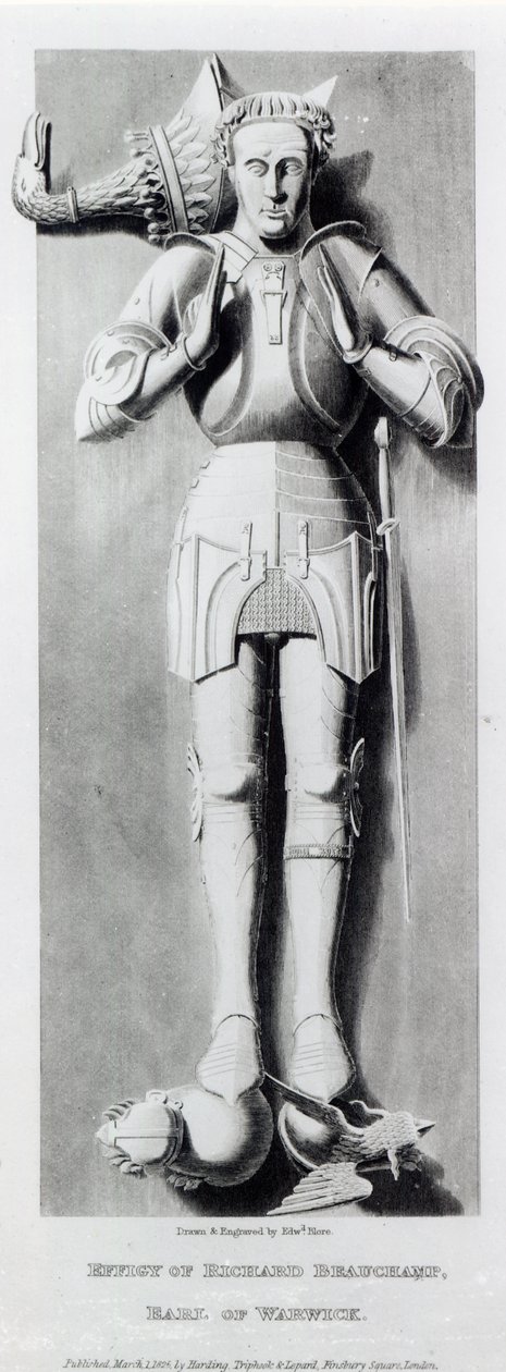 Wizerunek Richarda Beauchampa, hrabiego Warwick (1382-1439), opublikowany przez Harding, Triphook i Lepard, 1825 autorstwa Edward Blore
