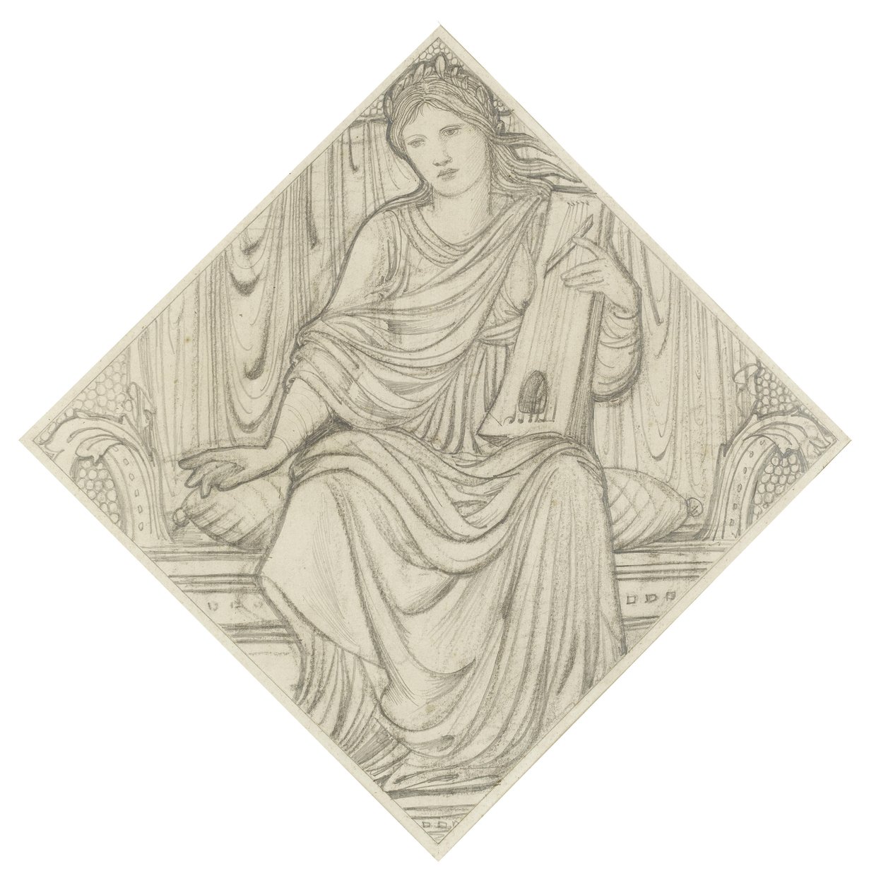 Kobieta z lirą autorstwa Edward Burne Jones