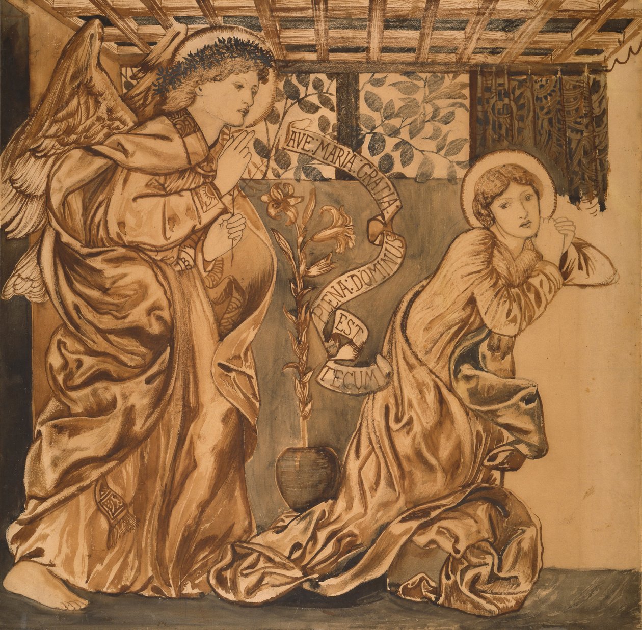 Zwiastowanie autorstwa Edward Burne Jones