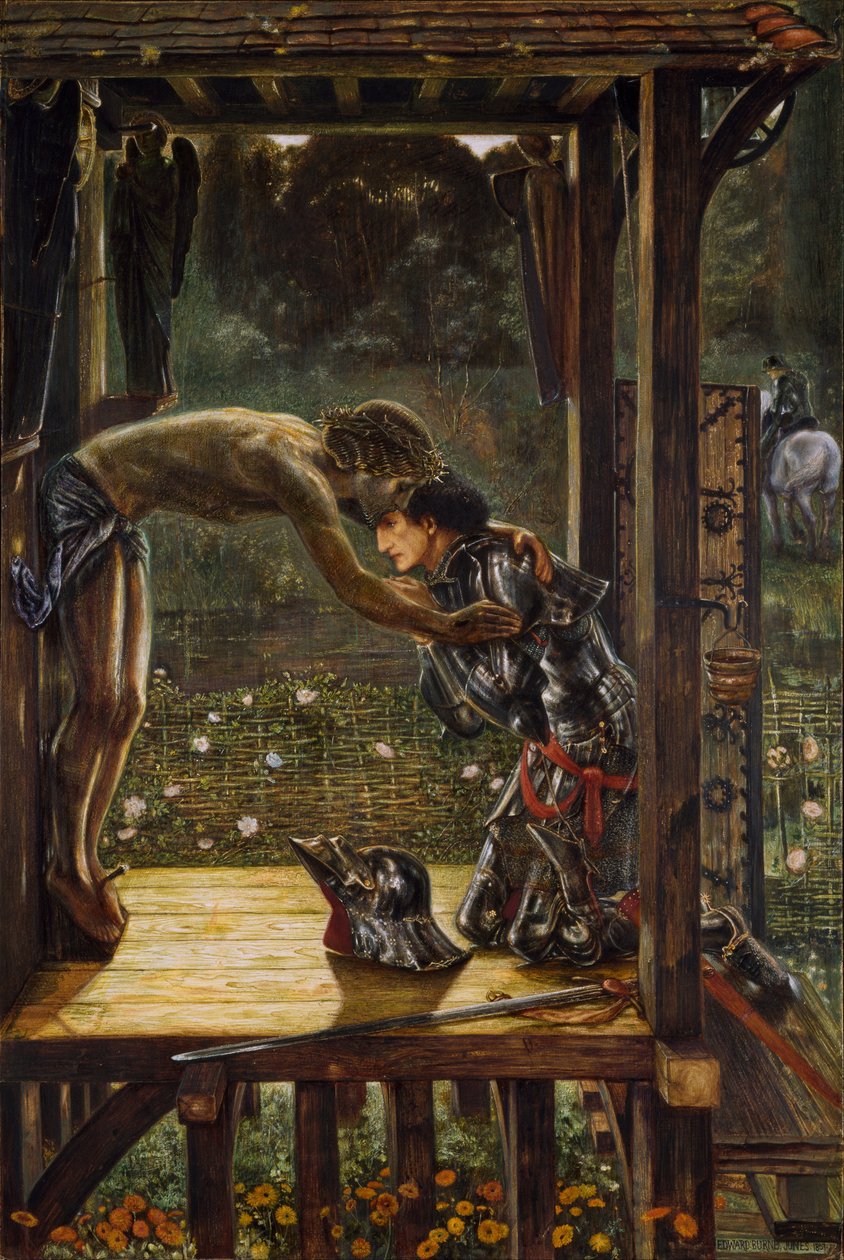 Miłosierny Rycerz autorstwa Edward Burne Jones